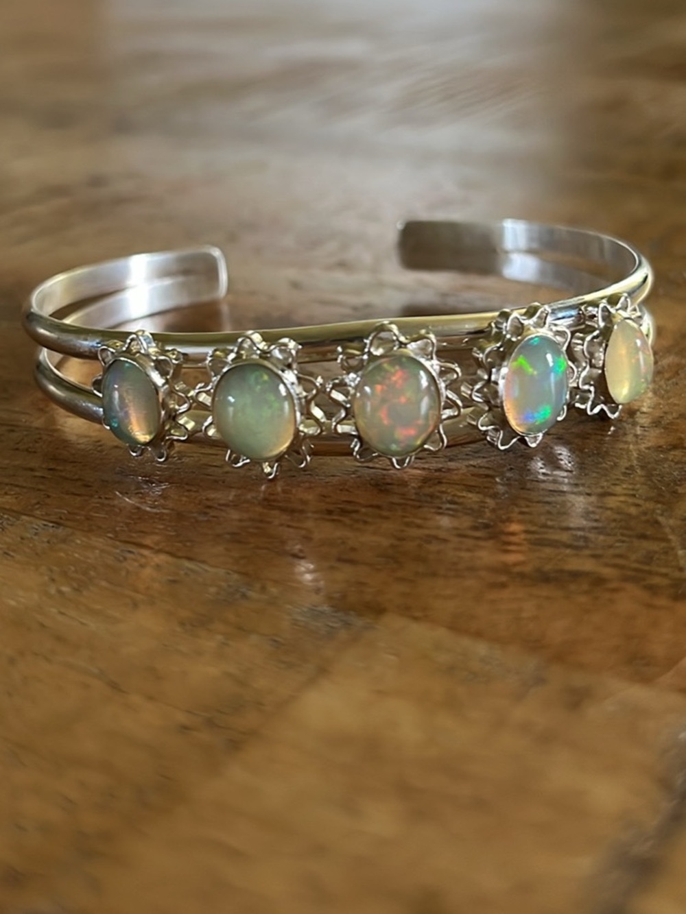 Jay King DTR Sterling Silver & Opal Cuff Bracelet